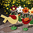Vögel und Blumen